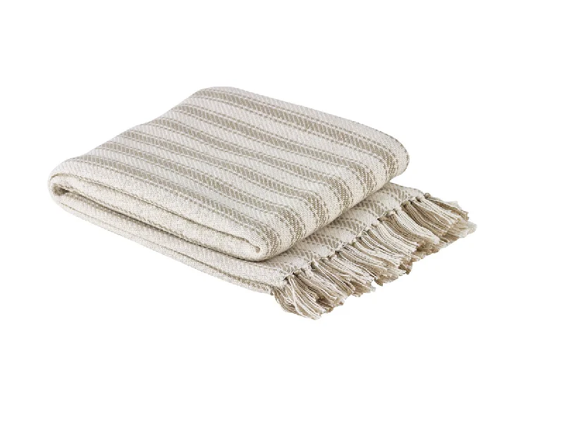Fleece blankets for a cozy and plush textureTicking Throw