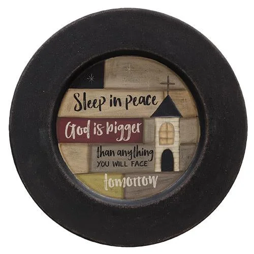 Bed skirts with a damask pattern for an elegant lookSleep in Peace Church Plate