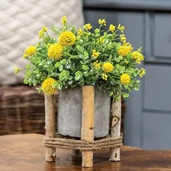 King - size bed skirts in solid colorsMini Cement Planter in Wooden Frame