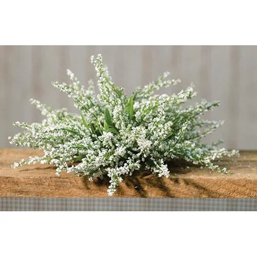 Linen bed skirts for a natural and rustic feelCream Heather Table Piece
