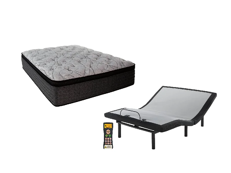 Natural latex and organic cotton blend mattressesHybrid 1600 Mattress with Adjustable Base