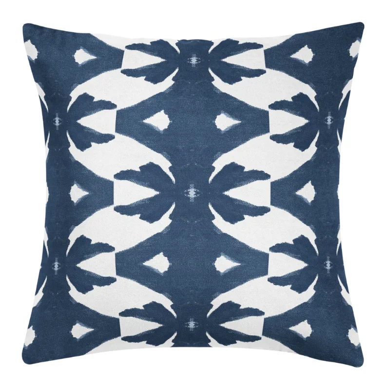 Soft and Fluffy Pillows for Bedroom ComfortPalm Navy Pillow