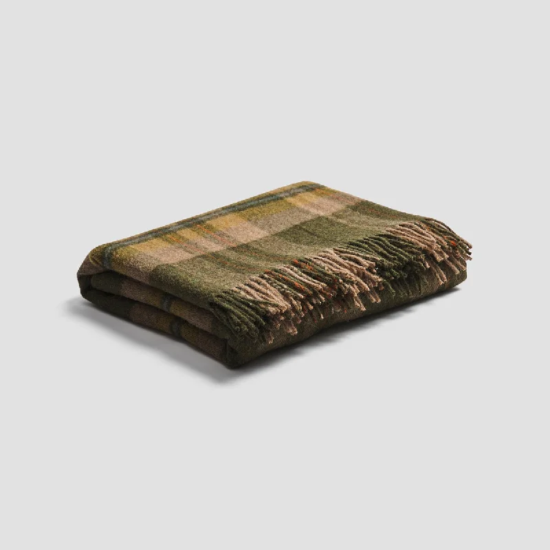Rayon from bamboo blankets for a silky and breathable feelFern Green Plaid Cabin Wool Blanket Rayon from bamboo blankets for a silky and breathable feelFern Green Plaid Cabin Wool Blanket