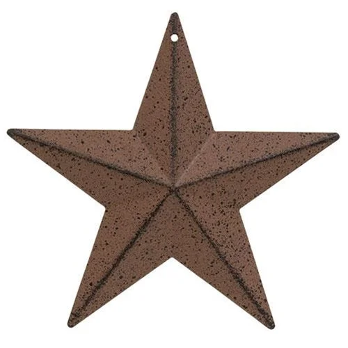 Bed skirts with a bohemian - inspired patternRust & Black Barn Star 5.5"