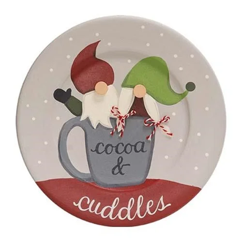 Bed skirts with a jacquard weave for a textured lookCocoa & Cuddles Gnome Duo Plate