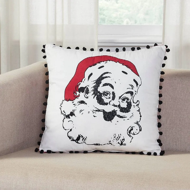 Travel Pillows for Long JourneysAnnie Red Check Vintage Santa Pillow