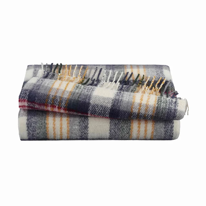 Cotton blankets for breathability and a lightweight feelMohair Plaid Throw by Vellux