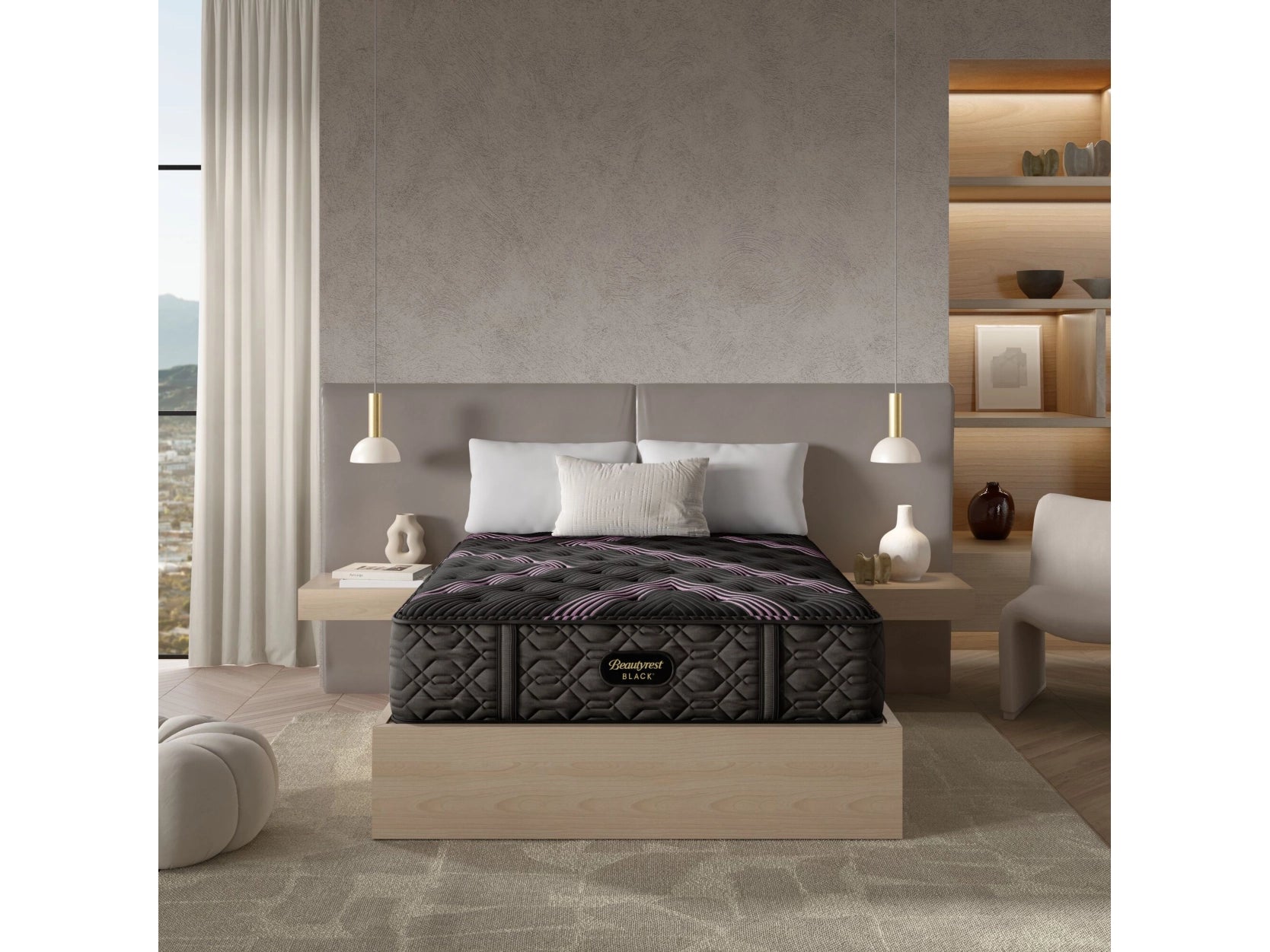 Hybrid mattresses combining foam and innerspring technologyBeautyrest Black Series Two Firm Queen Mattress Hybrid mattresses combining foam and innerspring technologyBeautyrest Black Series Two Firm Queen Mattress
