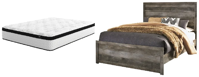 Latex mattresses with natural bounce and breathabilityWynnlow Queen Panel Bed with Mattress Latex mattresses with natural bounce and breathabilityWynnlow Queen Panel Bed with Mattress