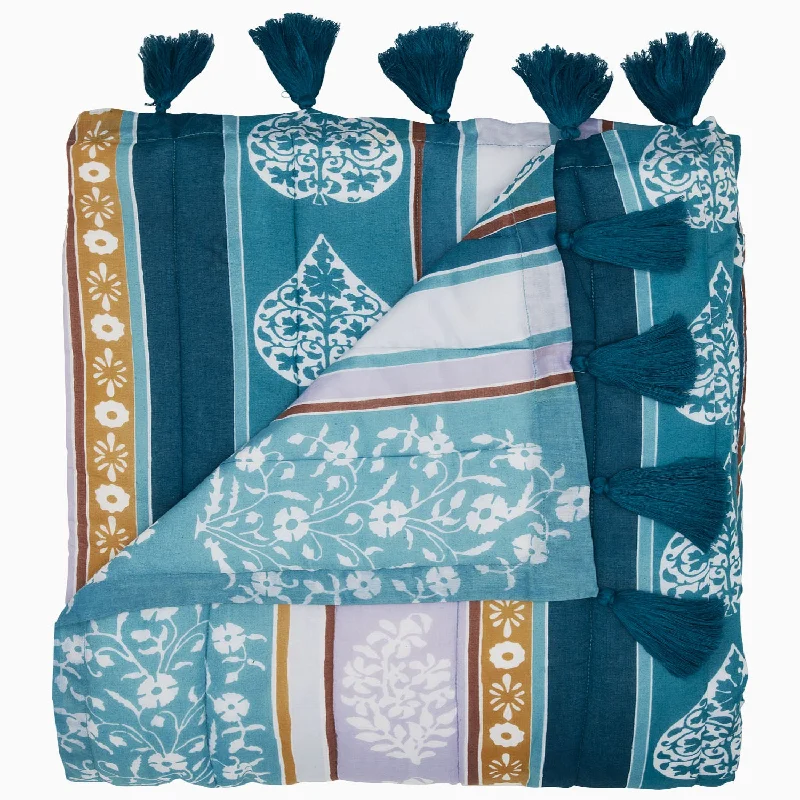 Round Pillows for Boho-Style InteriorsMalvika Peacock Throw