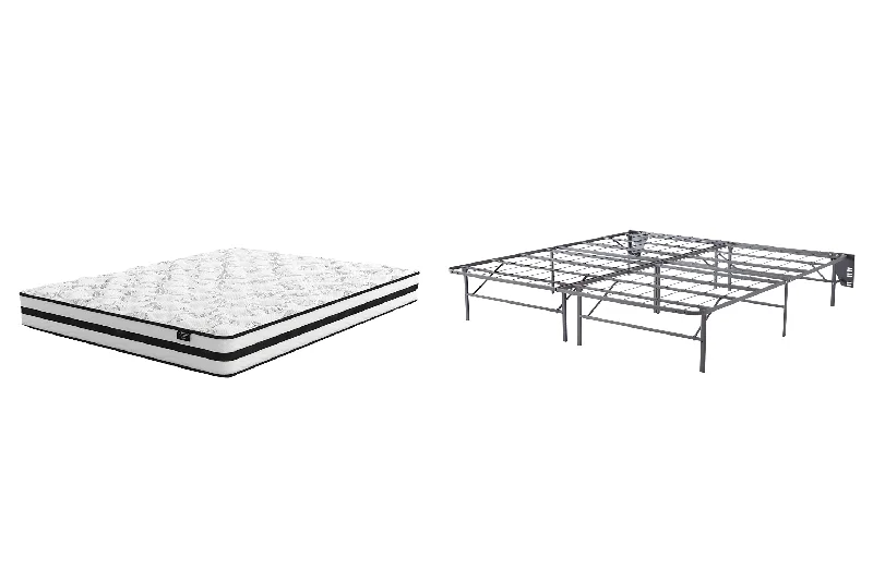 Natural latex and organic cotton blend mattresses8 Inch Chime Innerspring Mattress with Foundation