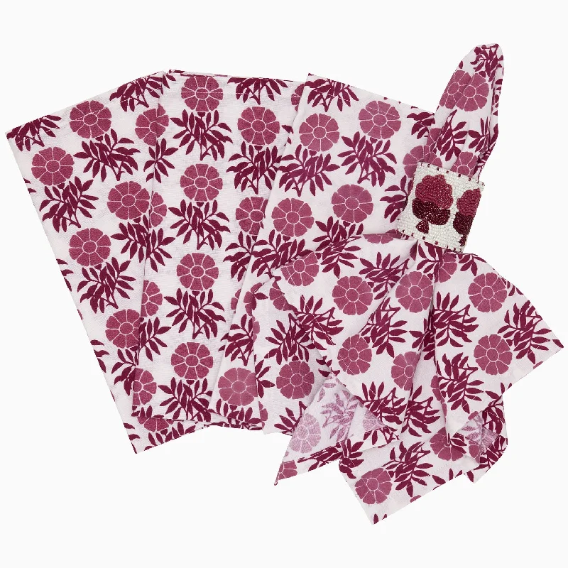 Down Alternative Pillows for Ethical ChoicesSabah Berry Napkins (Set of 4)