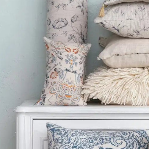 Feather Pillows for a Luxurious SleepCotton Voile Printed Lumbar Pillow