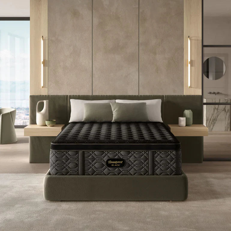 Wool - filled mattresses for natural insulation and moisture - wickingBeautyrest Black Series Three Firm Pillow Top Firm PT Queen
