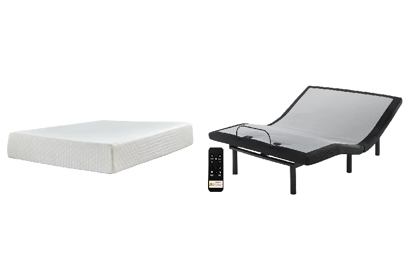 Natural latex and organic cotton blend mattressesChime 12 Inch Memory Foam Mattress with Adjustable Base