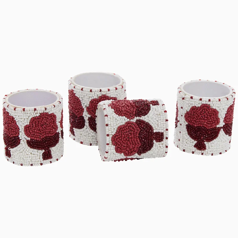 Lumbar Support Pillows for Car SeatsNand Berry Beaded Napkin Rings (Set of 4)