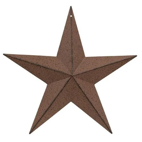 Bed skirts in pastel shades for a delicate lookRust & Black Barn Star 12"