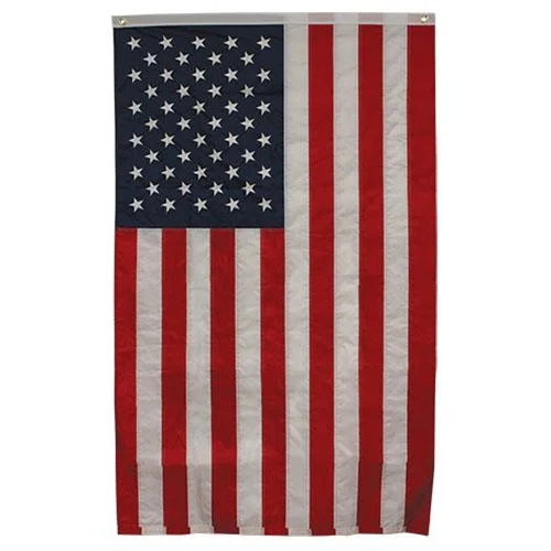 Bed skirts with a beach - themed printEmbroidered Nylon American Flag w/Grommets
