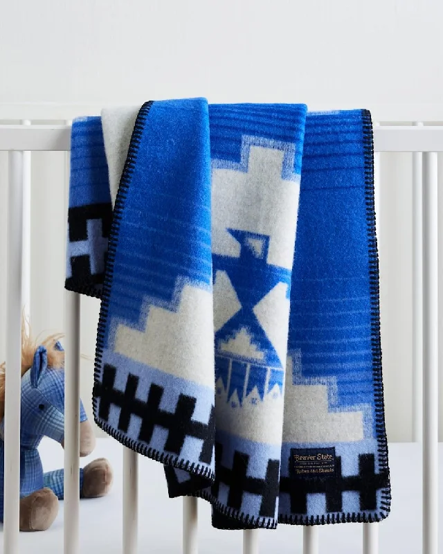 Alpaca wool blankets for a hypoallergenic and warm optionMorning Storm Crib Blanket