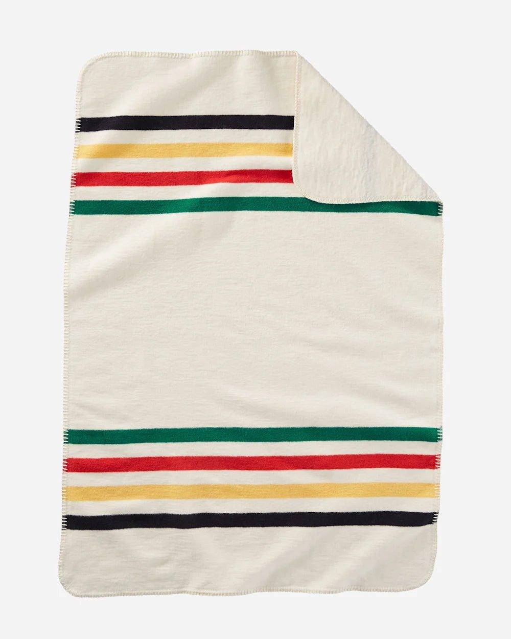 Cotton blankets for breathability and a lightweight feelGlacier National Park Baby Blanket