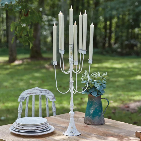 Twin - size bed skirts for a single bedRustic Cottage Candelabra
