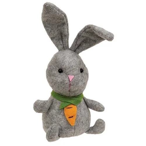 Bed skirts with a eco - friendly materialMini Gray Bunny w/Carrot Necklace