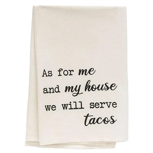 King - size bed skirts in solid colorsWe Will Serve  Tacos Dish Towel