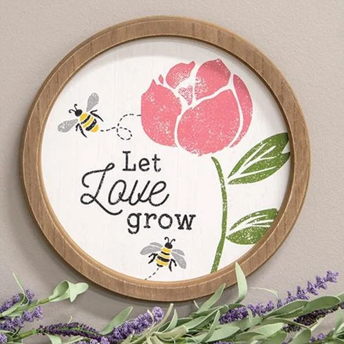 Bed skirts with a country - style patternLet Love Grow Circle Frame