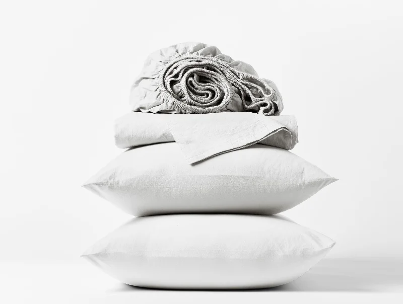 Firm Pillows for Side SleepersOrganic Crinkled Percale Swatch