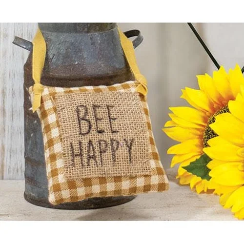 Full - size bed skirts with a gathered fabricBee Happy Mustard Check and Burlap Pillow Hanger Full - size bed skirts with a gathered fabricBee Happy Mustard Check and Burlap Pillow Hanger