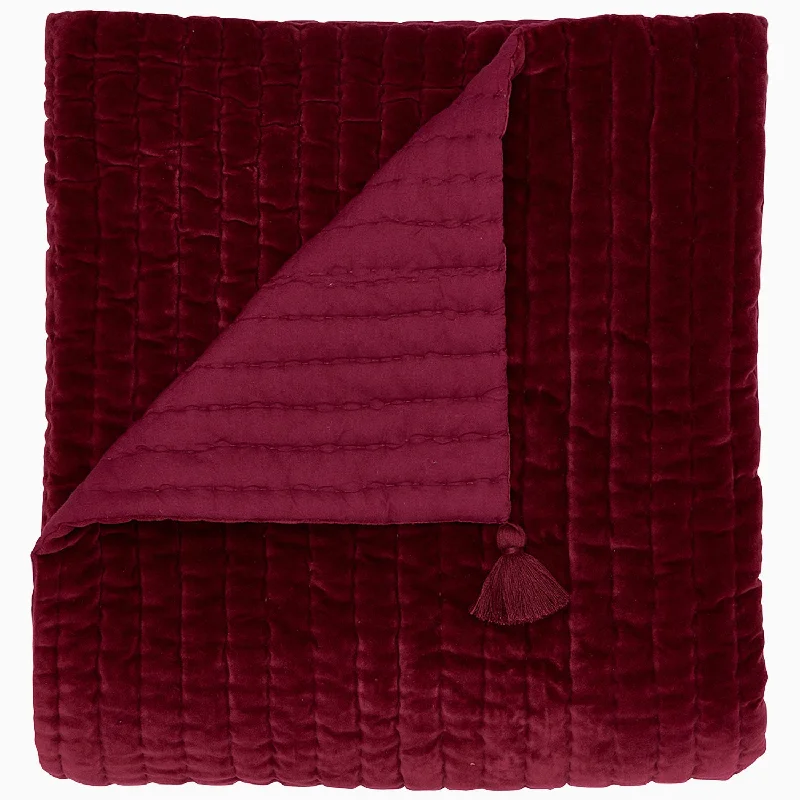 Firm Pillows for Side SleepersVelvet Berry Throw