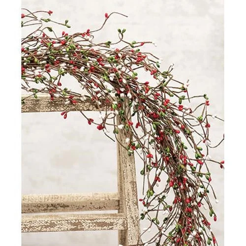 Bed skirts with a beach - themed printHoliday Combo Pip Garland 4 ft.