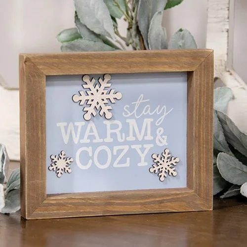 Bed skirts with a soft fleece lining for added comfortStay Warm & Cozy Snowflake Framed Sign Bed skirts with a soft fleece lining for added comfortStay Warm & Cozy Snowflake Framed Sign