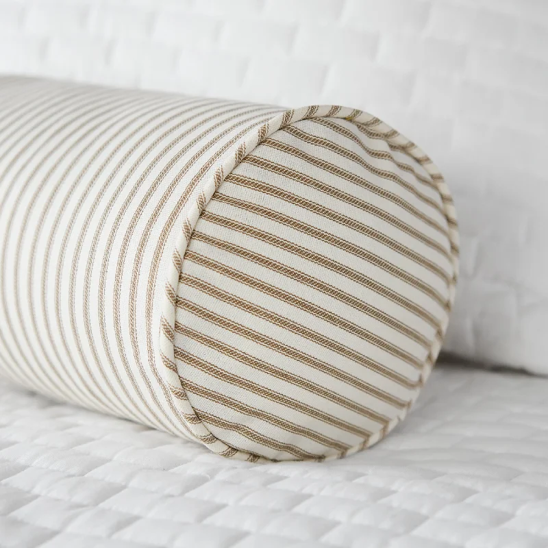 Pregnancy Pillows for Expectant MothersBrown Ticking Stripe Bolster Pillow