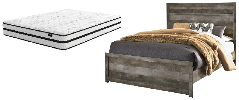 Polyester - foam mattresses for budget - friendly optionsWynnlow Queen Panel Bed with Mattress