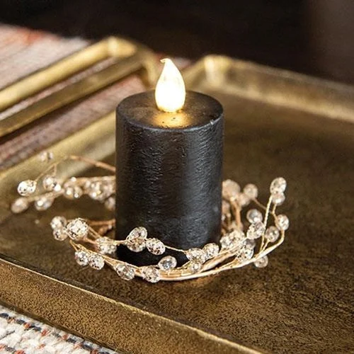 Polyester bed skirts for easy care and durabilityGold Crystal Candle Ring 2.5"