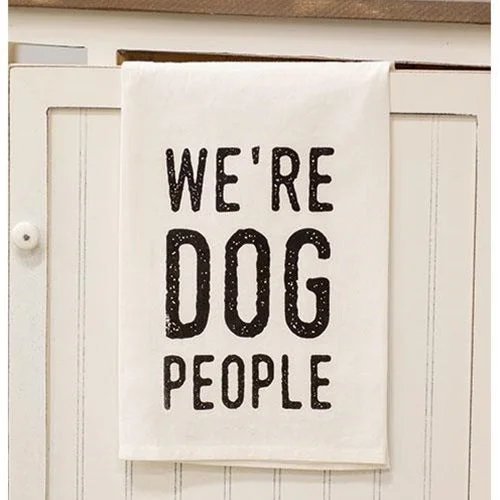 Bed skirts with a eco - friendly materialWe're Dog People Dish Towel