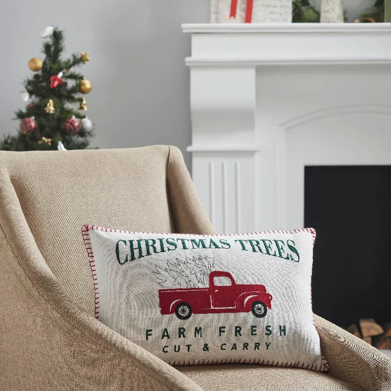 Bolster Pillows for Sofa DecorationFarm Fresh Red Truck Pillow