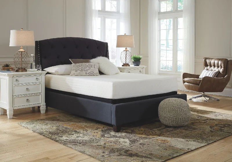 Innerspring mattresses with coil counts for support10 Inch Chime Memory Foam Mattress and Foundation