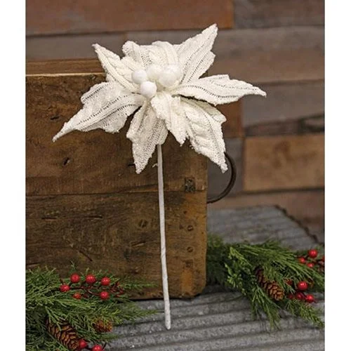 California king bed skirts for a larger bedSmall White Knit Poinsettia