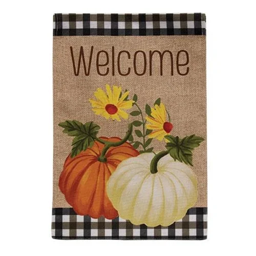 Bed skirts with a paisley print for an exotic feelWelcome Pumpkins Burlap Garden Flag Bed skirts with a paisley print for an exotic feelWelcome Pumpkins Burlap Garden Flag