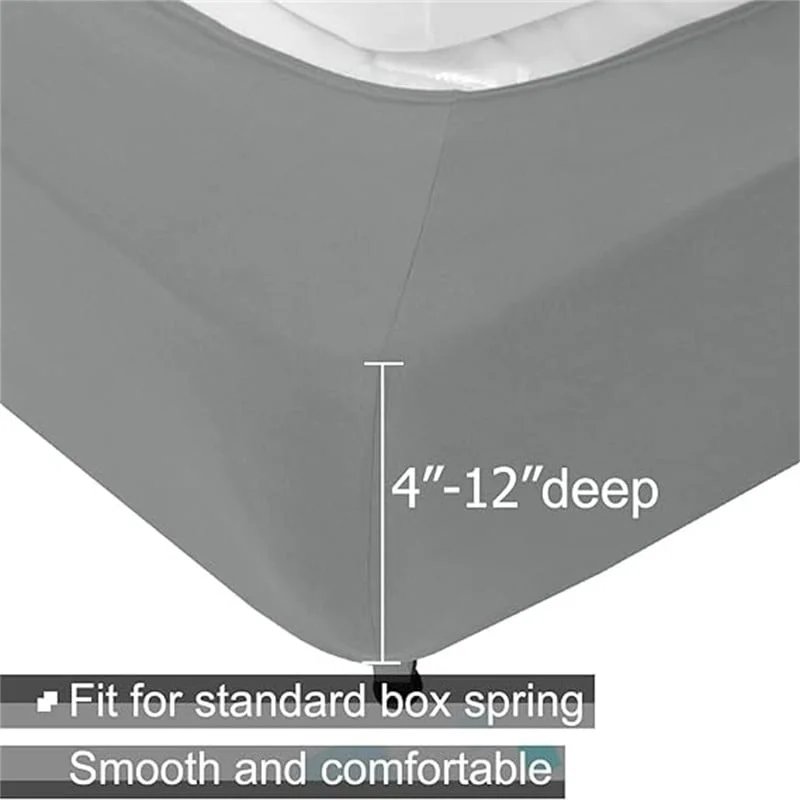 Bed skirts with a flannel material for a cozy winter optionKnitted bed skirt