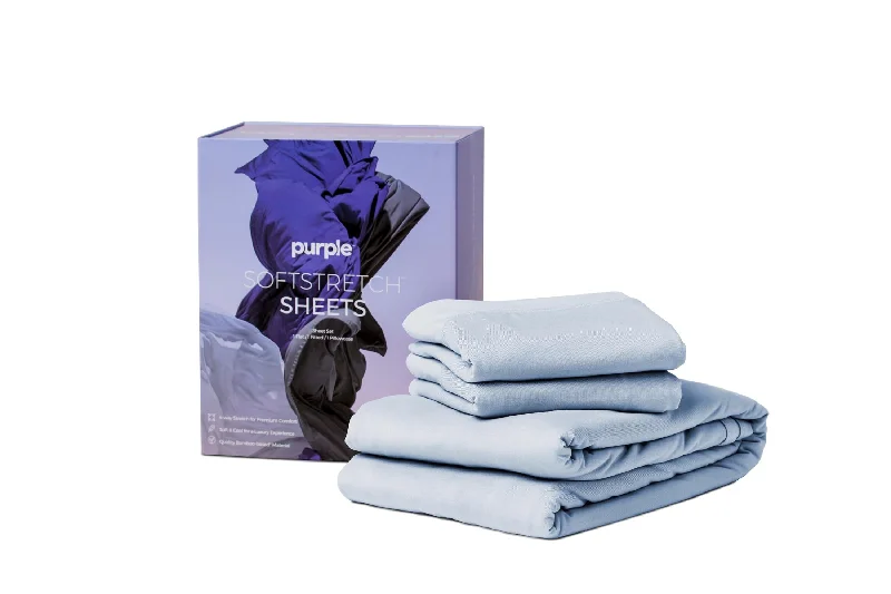Bamboo - charcoal infused mattresses for odor absorptionPurple Full Morning Mist Soft Stretch Sheets