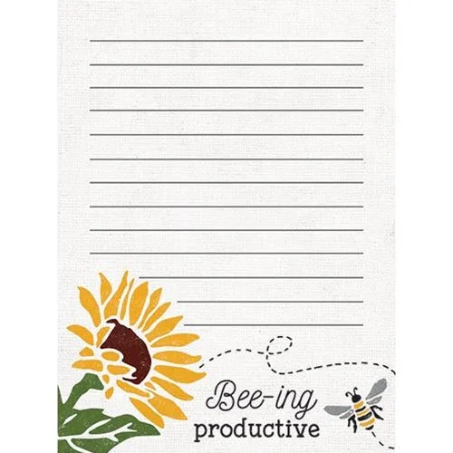 Bed skirts with a scalloped hem for a charming detailBee-Ing Productive Mini Notepad