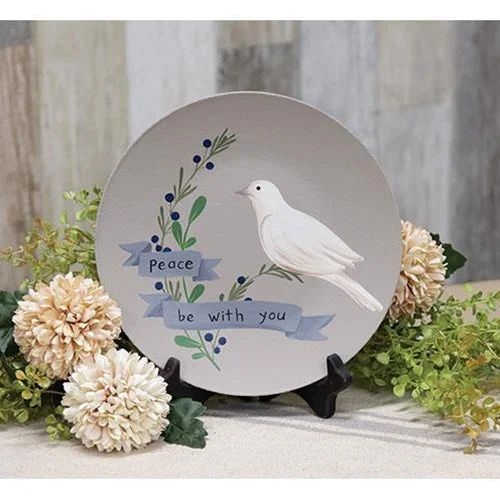 King - size bed skirts in solid colorsPeace Be With You Dove Plate