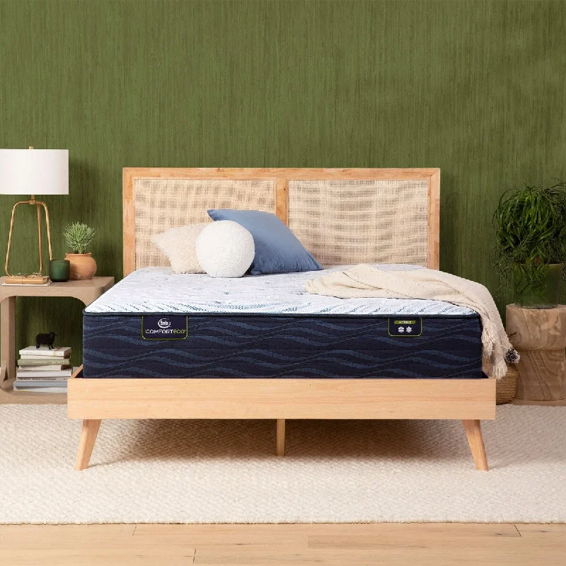 Latex mattresses with natural bounce and breathabilitySerta iComfortECO Q15GL 13.75" Hybrid Plush Mattress and Adjustable Base Set