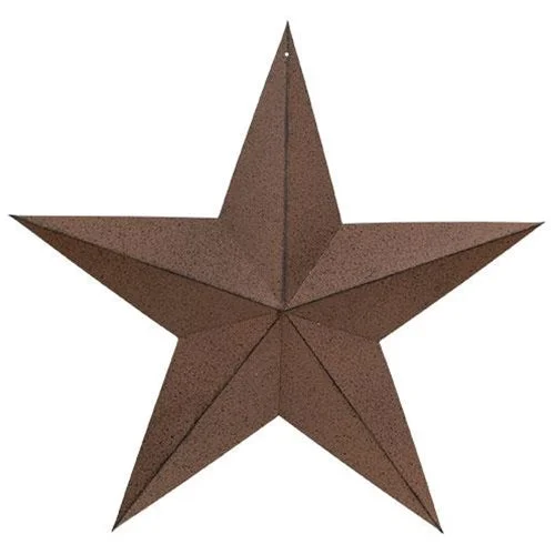 Linen bed skirts for a natural and rustic feelRust & Black Barn Star 18"