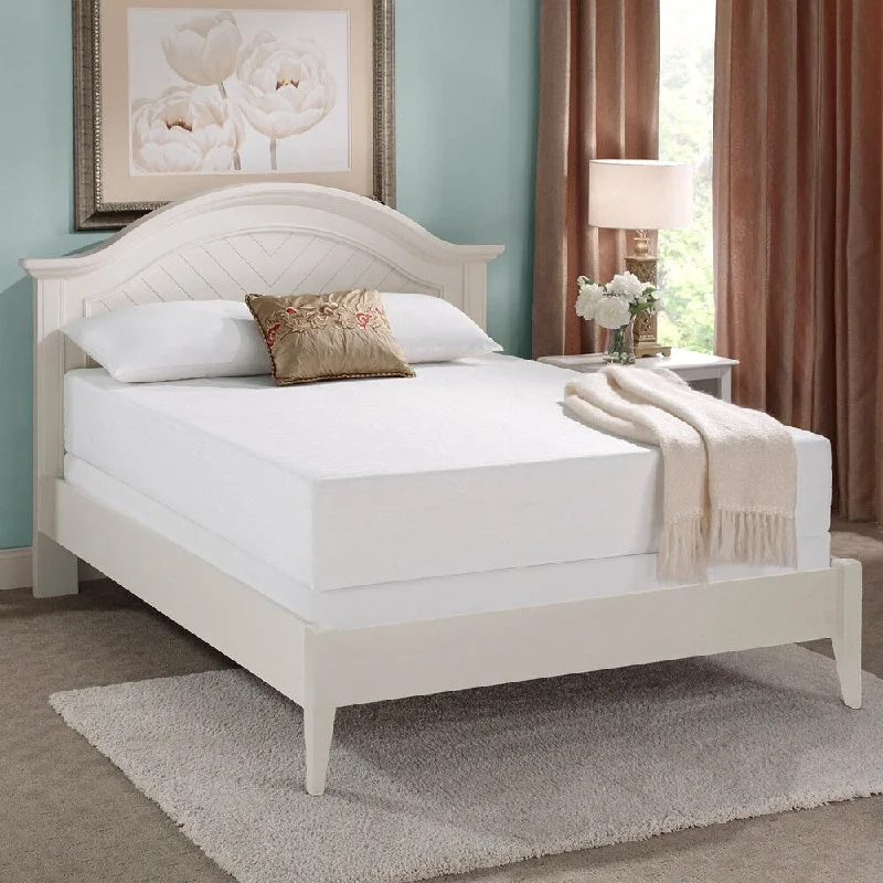 Hybrid mattresses combining foam and innerspring technologyEssentials 10-inch Gel Memory Foam Queen-size Mattress