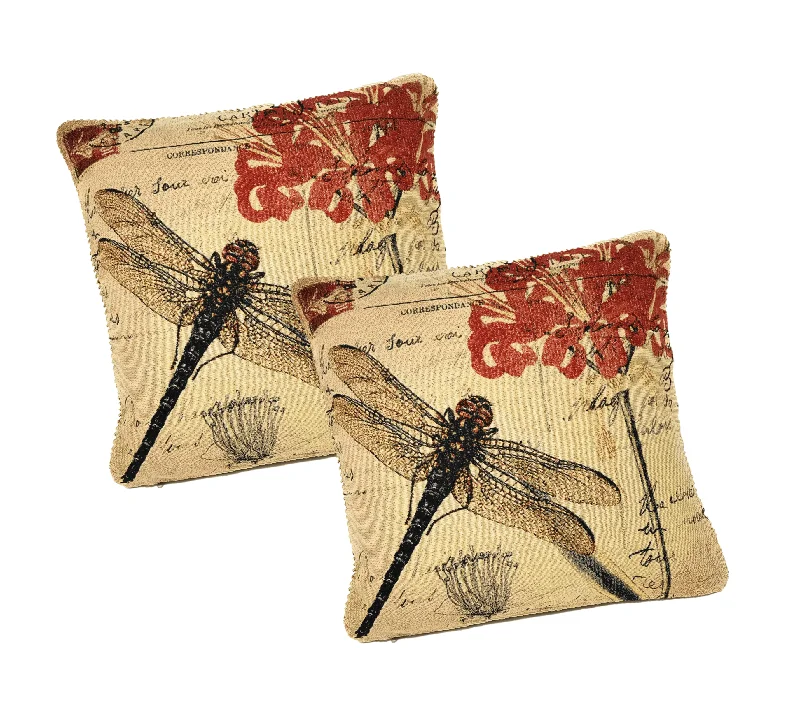 Adjustable Pillows for Customized ComfortDaDa Bedding Set of 2-Pieces Dragonfly Dreams Nature Garden Tapestry Throw Pillow Covers w/ Inserts - 18" x 18" Adjustable Pillows for Customized ComfortDaDa Bedding Set of 2-Pieces Dragonfly Dreams Nature Garden Tapestry Throw Pillow Covers w/ Inserts - 18" x 18"