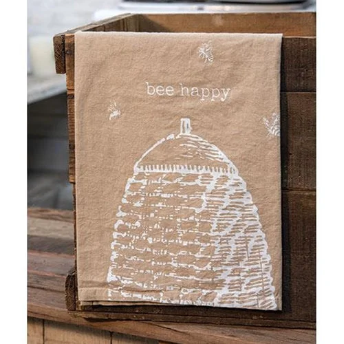 Bed skirts with a modern minimalist designBee Happy Dish Towel